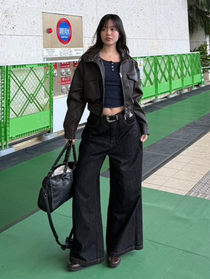 必買!👖⭐️深黑藍色低腰寬鬆𝐛𝐚𝐠𝐠𝐲 𝐣𝐞𝐚𝐧𝐬 🎱