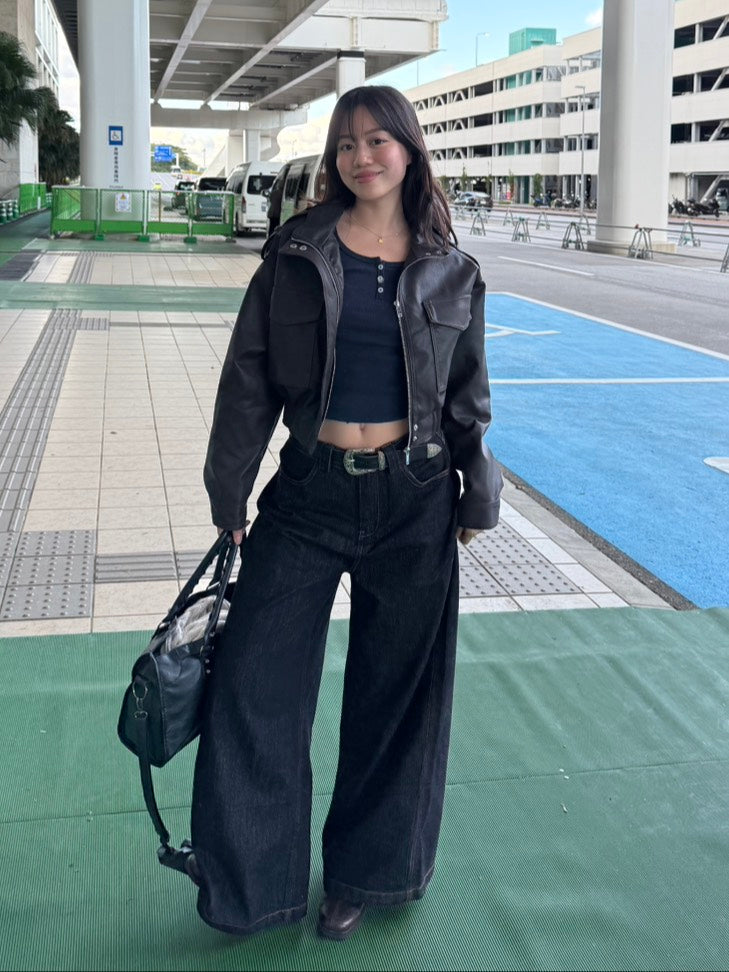 必買!👖⭐️深黑藍色低腰寬鬆𝐛𝐚𝐠𝐠𝐲 𝐣𝐞𝐚𝐧𝐬 🎱