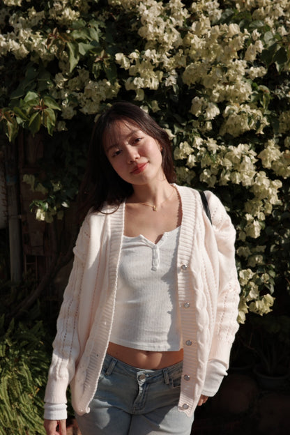 𝐒𝐨𝐟𝐭 𝐩𝐢𝐧𝐤 𝐤𝐧𝐢𝐭 𝐜𝐚𝐫𝐝𝐢𝐠𝐚𝐧 🩰🍦
