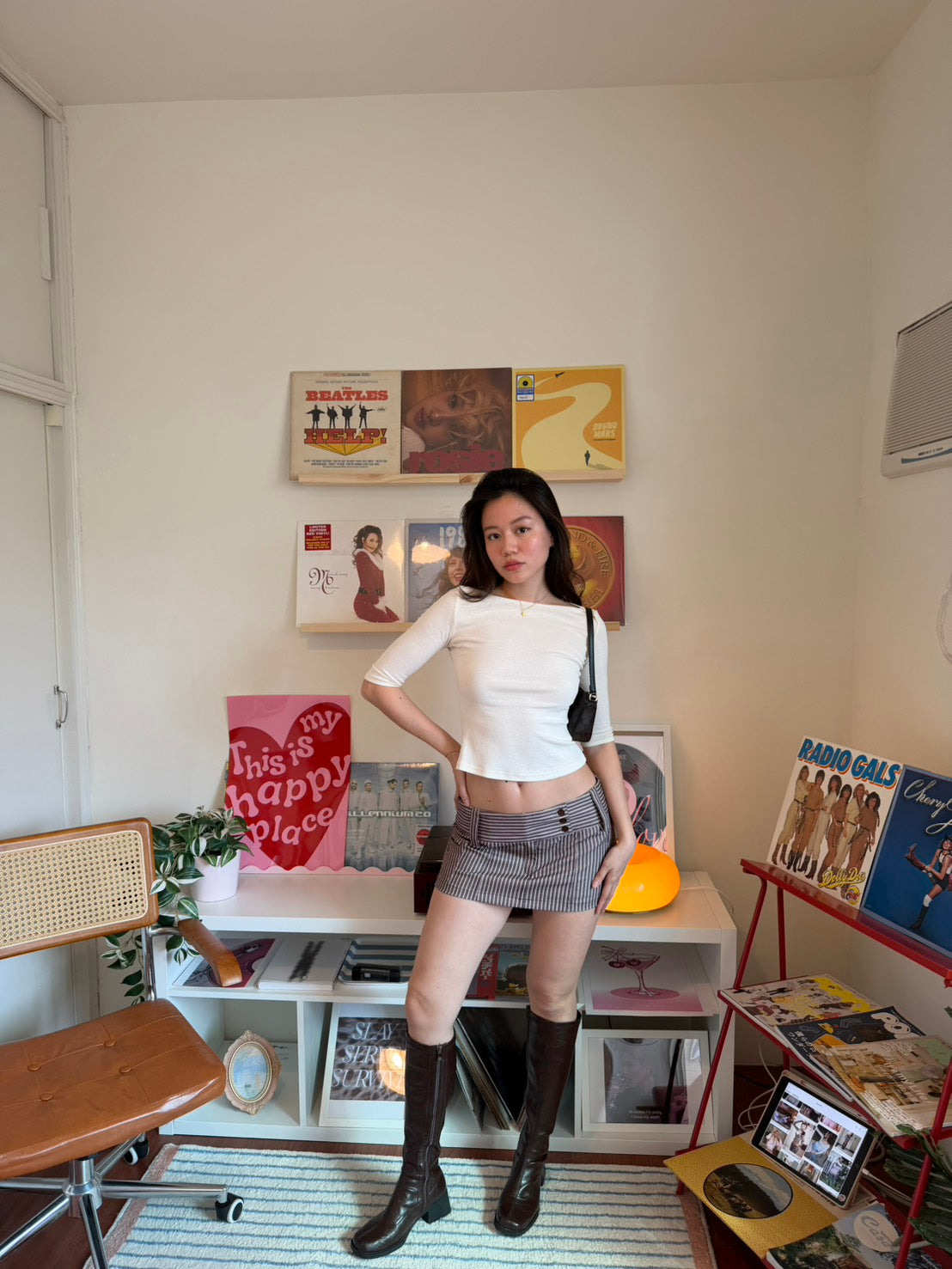 本期必買!!𝑬𝒂𝒔𝒚 𝑪𝒓𝒆𝒂𝒎 復古七分袖 𝑩𝒂𝒃𝒚 𝑻𝒆𝒆 🧁🧈
