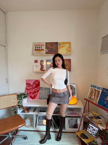 本期必買!!𝑬𝒂𝒔𝒚 𝑪𝒓𝒆𝒂𝒎 復古七分袖 𝑩𝒂𝒃𝒚 𝑻𝒆𝒆 🧁🧈