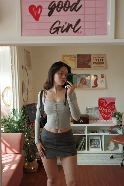 2000S 辣妹百搭灰色西裝短裙💋🩶