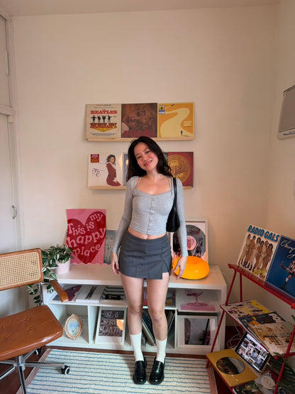 2000S 辣妹百搭灰色西裝短裙💋🩶
