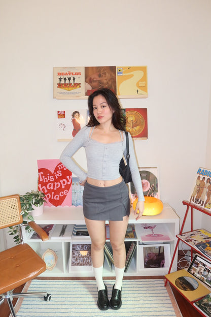 2000S 辣妹百搭灰色西裝短裙💋🩶