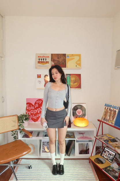 2000S 辣妹百搭灰色西裝短裙💋🩶