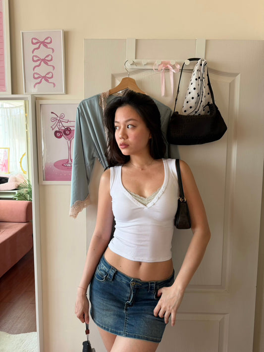 夏天必買⭐️𝒃𝒖𝒕𝒕𝒐𝒏 𝒗-𝒏𝒆𝒄𝒌 𝒓𝒊𝒃 𝒕𝒐𝒑 3 𝒄𝒐𝒍𝒐𝒓𝒔🪽🩰