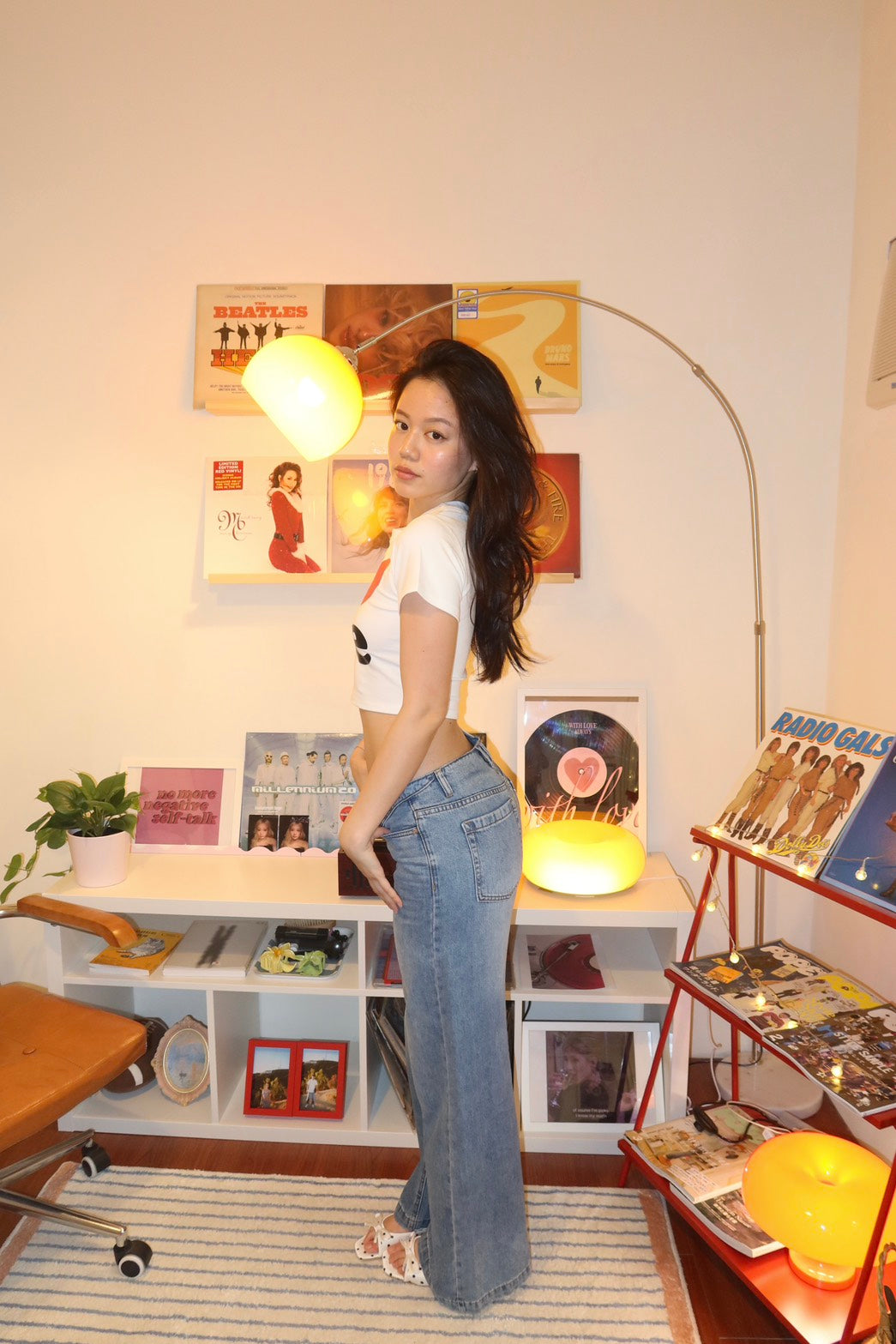 本期新款𝒍𝒐𝒘 𝒓𝒊𝒔𝒆 𝒔𝒍𝒊𝒈𝒉𝒕𝒍𝒚 𝒍𝒐𝒐𝒔𝒆 𝒋𝒆𝒂𝒏𝒔👖💌