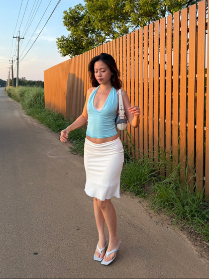 必買⭐️𝐀𝐪𝐮𝐚 𝐇𝐚𝐥𝐭𝐞𝐫 𝐓𝐨𝐩🧊🧚🏻