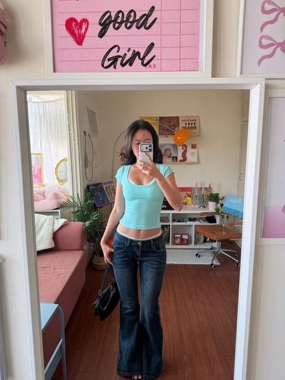 new color !⭐️𝐀𝐪𝐮𝐚 𝐒𝐪𝐮𝐚𝐫𝐞 𝐓𝐞𝐞👗